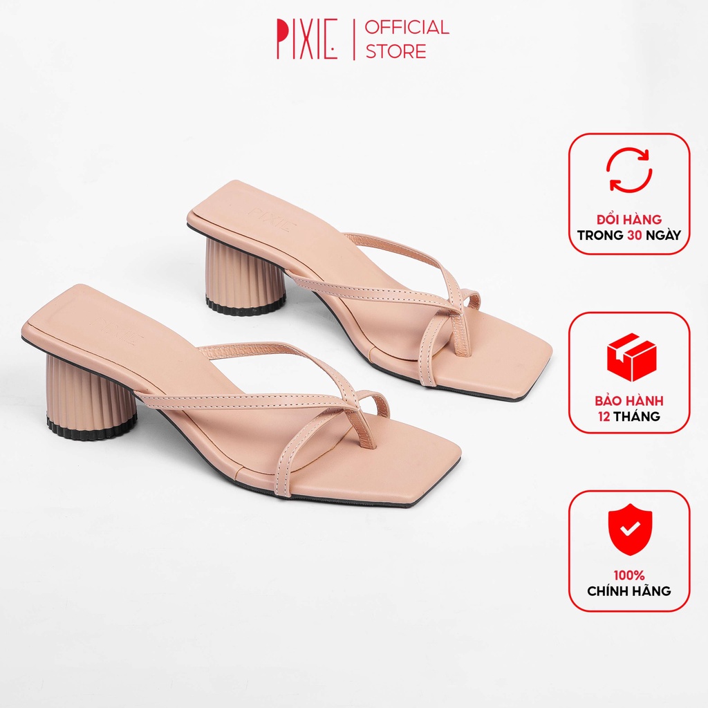 Guốc Cao Gót 5Cm Xỏ Ngón Pixie X734