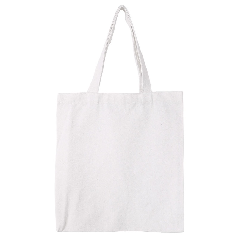 Túi Vải Canvas Đeo Vai Màu Trơn Thời Trang Cho Nữ DIY