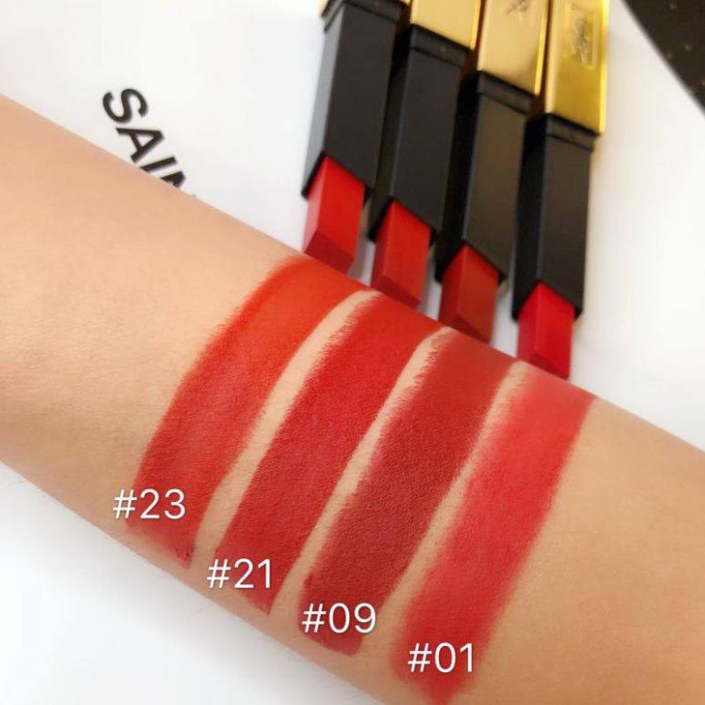 Son YSL The Slim Rouge Pur Couture, son thỏi lì ysl chất son mềm mịn, lướt nhẹ trên môi nhẹ tênh. etudehouse