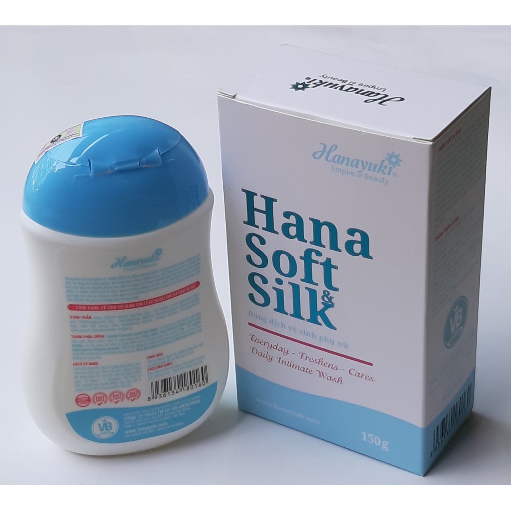 [Chính hãng 100%] Dung dịch vệ sinh nữ Hana Sof Silk, giảm thâm chế sự phát triển của vi khuẩn 150G