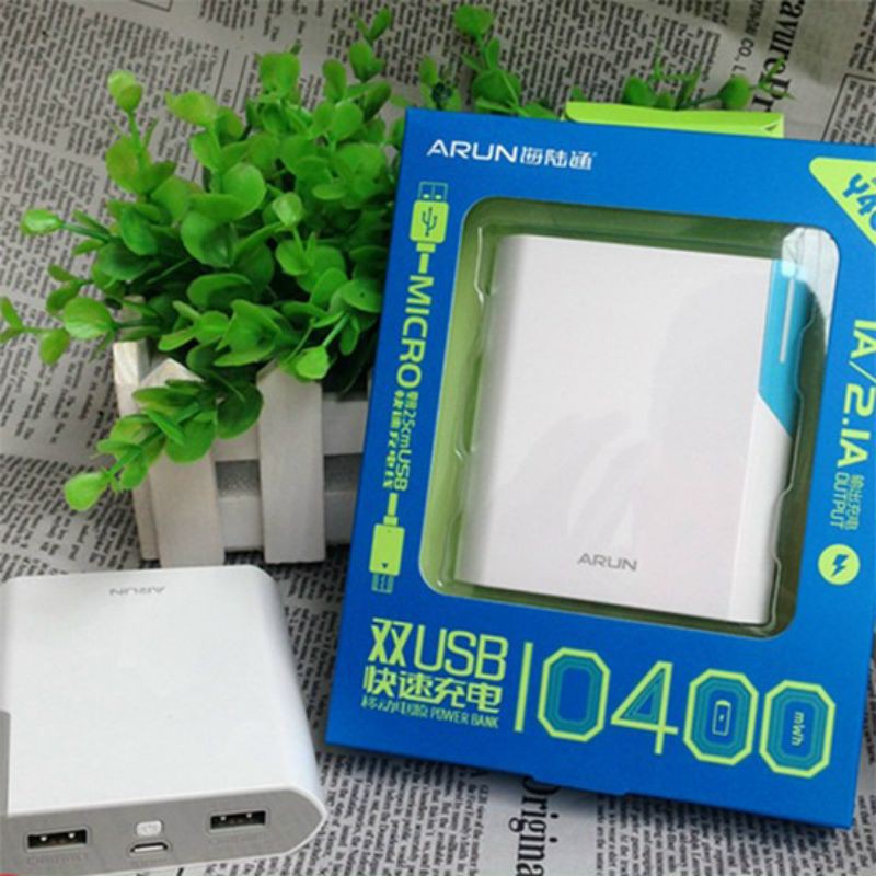 PIN DỰ PHÒNG ARUN 10.400MAH,,