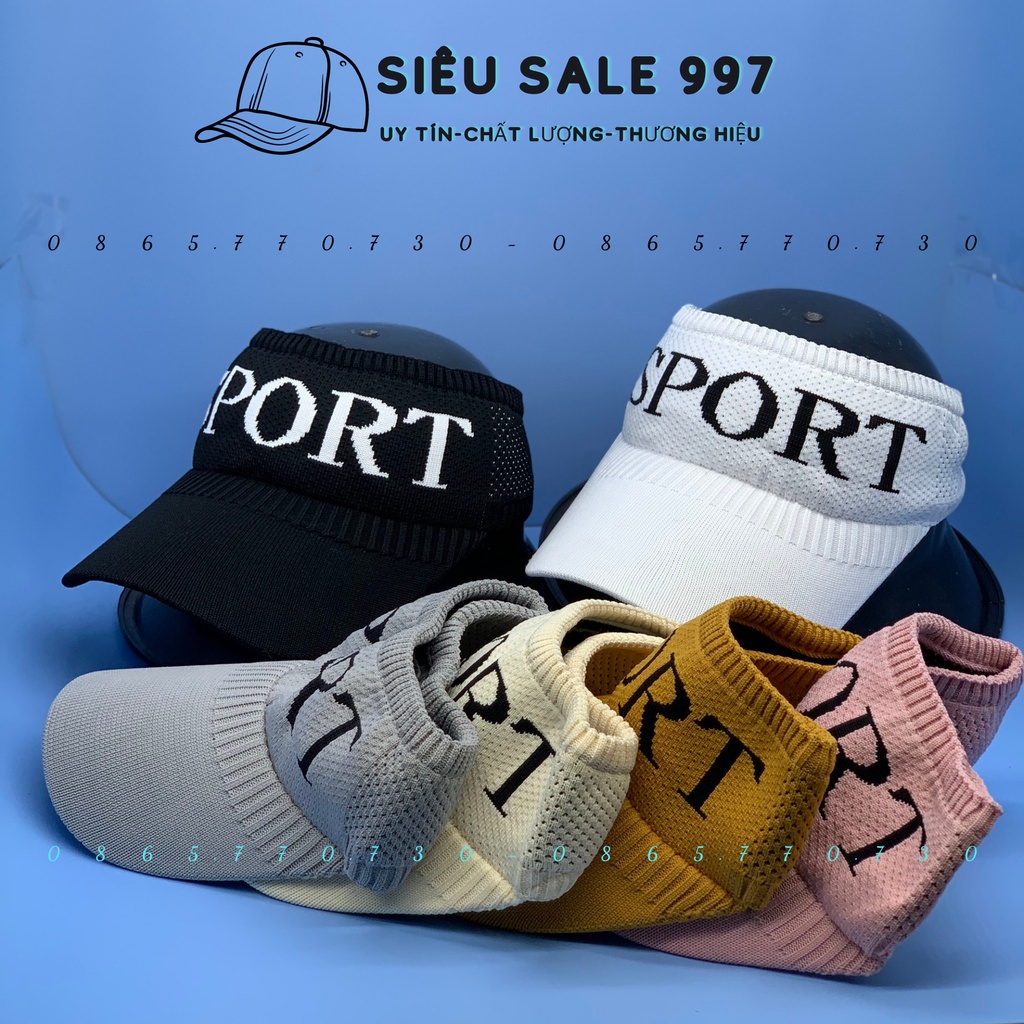 Nón Len nữa đầu SPORT hàng QC nhập, Vãi Dày - Nón Thể Thao Ngoài Trời Nữa Đầu Nữ