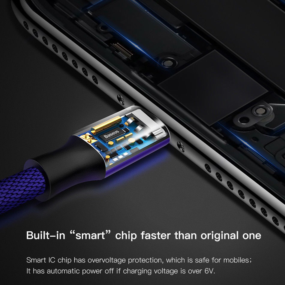 Cáp sạc Baseus Micro USB (1.5m, 2A, Quick charge 3.0) Yiven Series cho Samsung/ Xiaomi/ Oppo/ Asus/ Huawei ...