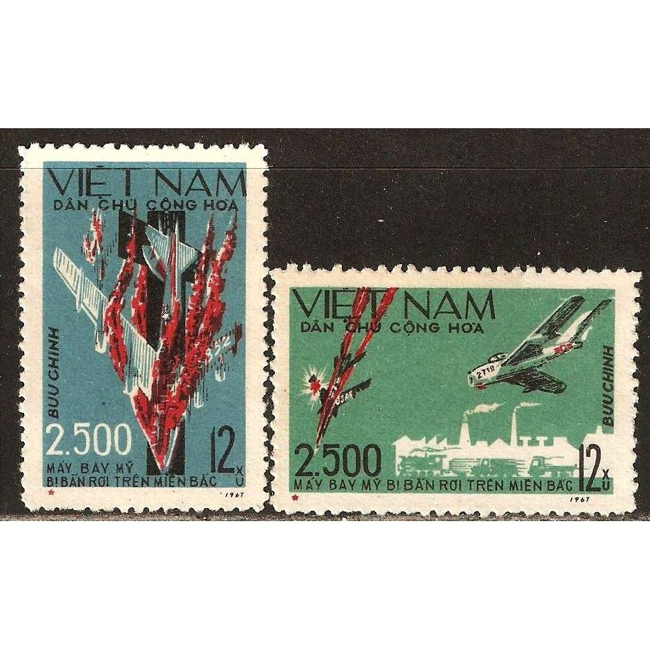 Tem sưu tập MS 210 Tem Việt Nam Bắn rơi 2500 máy bay Mỹ 1967