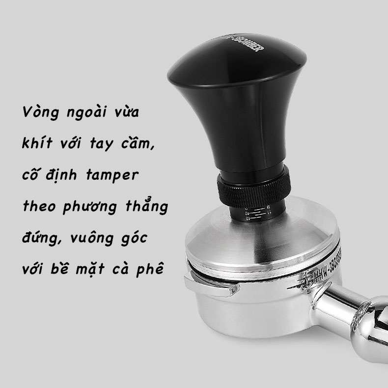 Tamper Nén Cà Phê Trợ Lực 58.35mm MHW-3Bomber