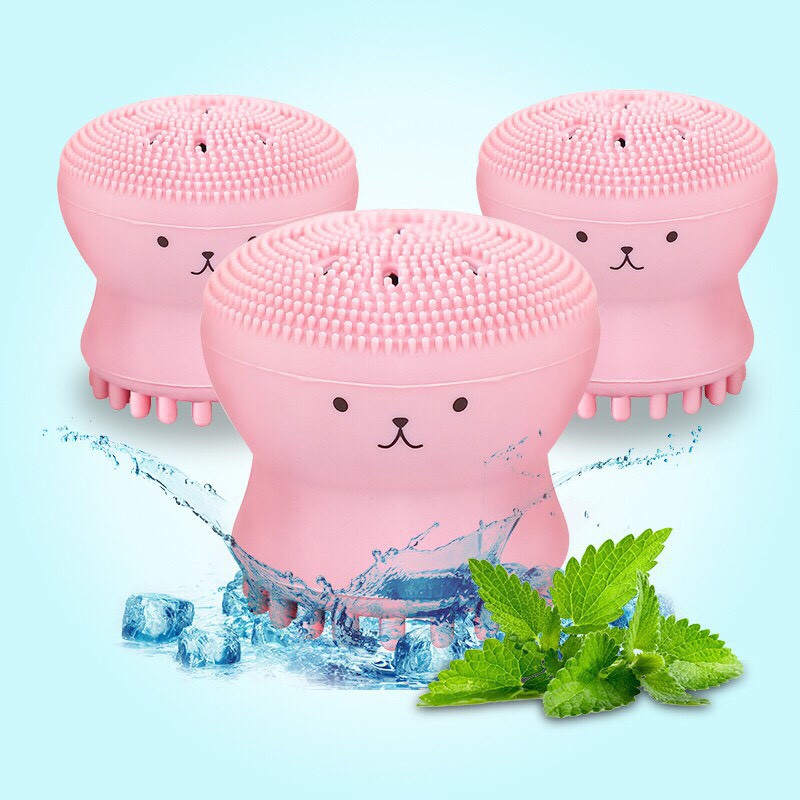 Cọ rửa mặt hình bạch tuộc giúp massage da mặt, tẩy tế bào chết hàng nội địa trung | BigBuy360 - bigbuy360.vn