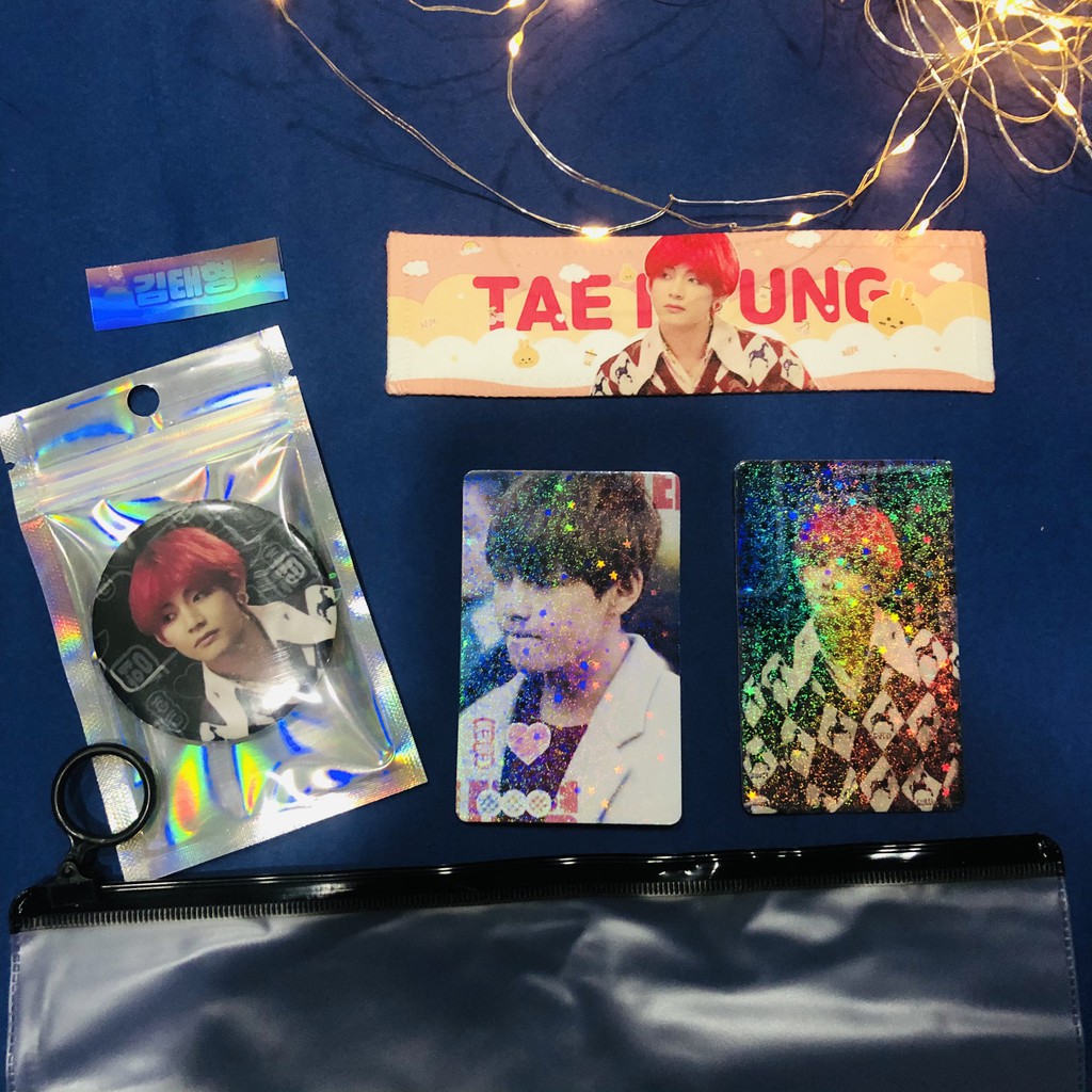 [chia lẻ] Set Slogan Vải Master TAEHYUNG V BTS 0110 by KAS