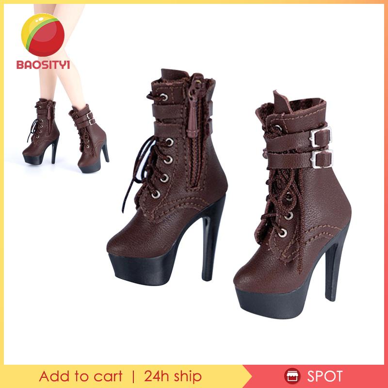 [Baosity1] Giày Bốt Cao Gót Thời Trang Cho Mô Hình Búp Bê 12 &quot;Tỷ Lệ 1 / 6