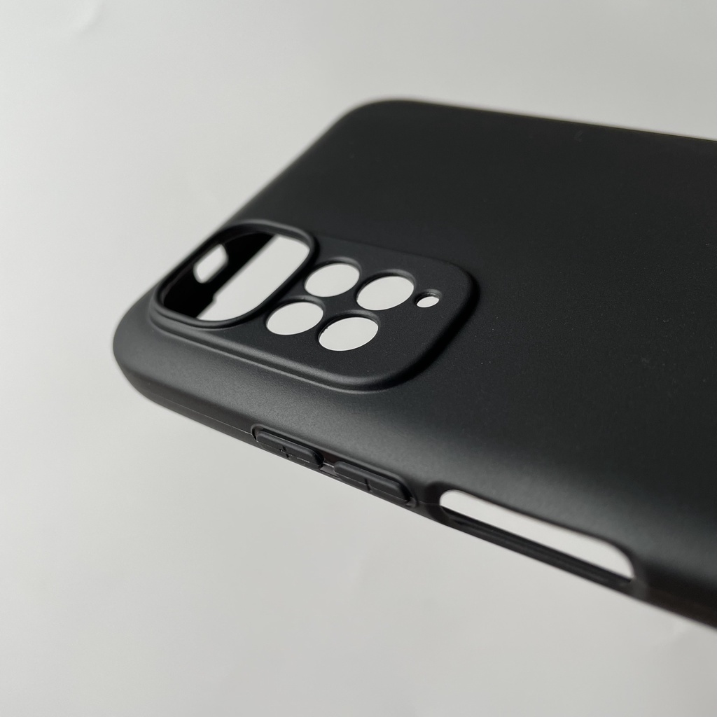 Ốp lưng silicon đen nhám cho Xiaomi Redmi Note 11 4G DGW không bám vân tay, khoét riêng từng mắt camera.