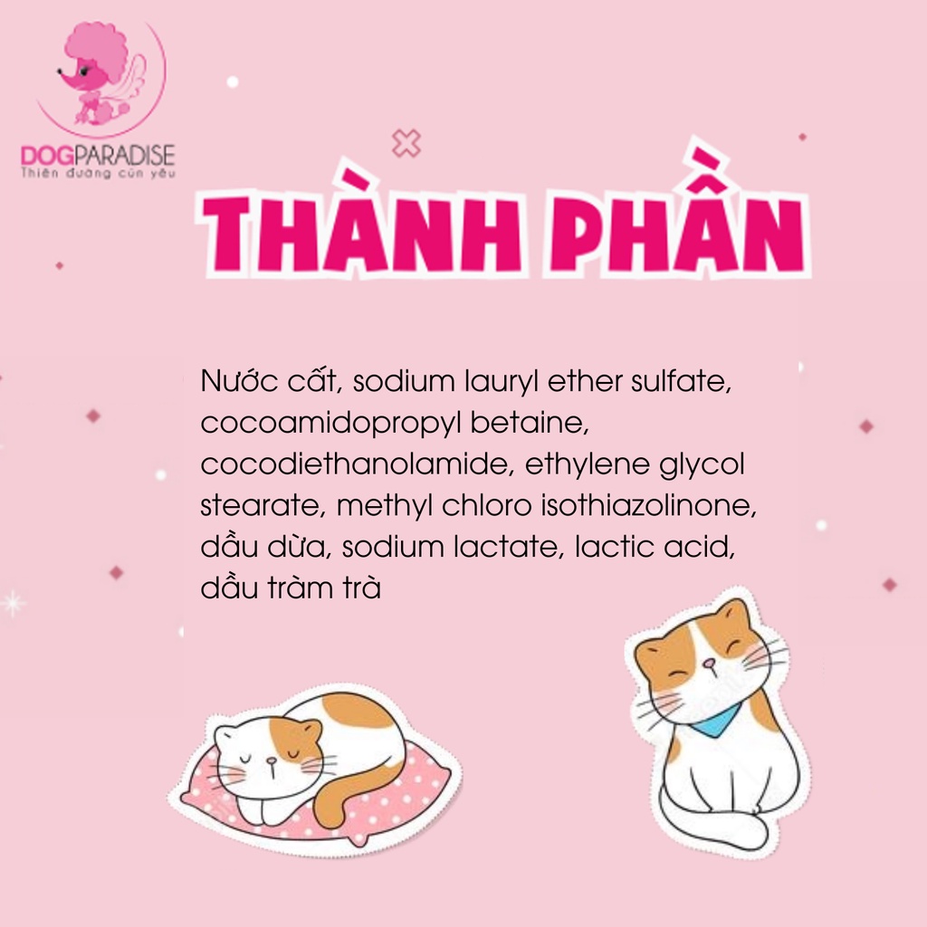 Sữa tắm giữ ẩm và kháng khu.ẩn cho thú cưng Bayopet 275ml - Dog Paradise