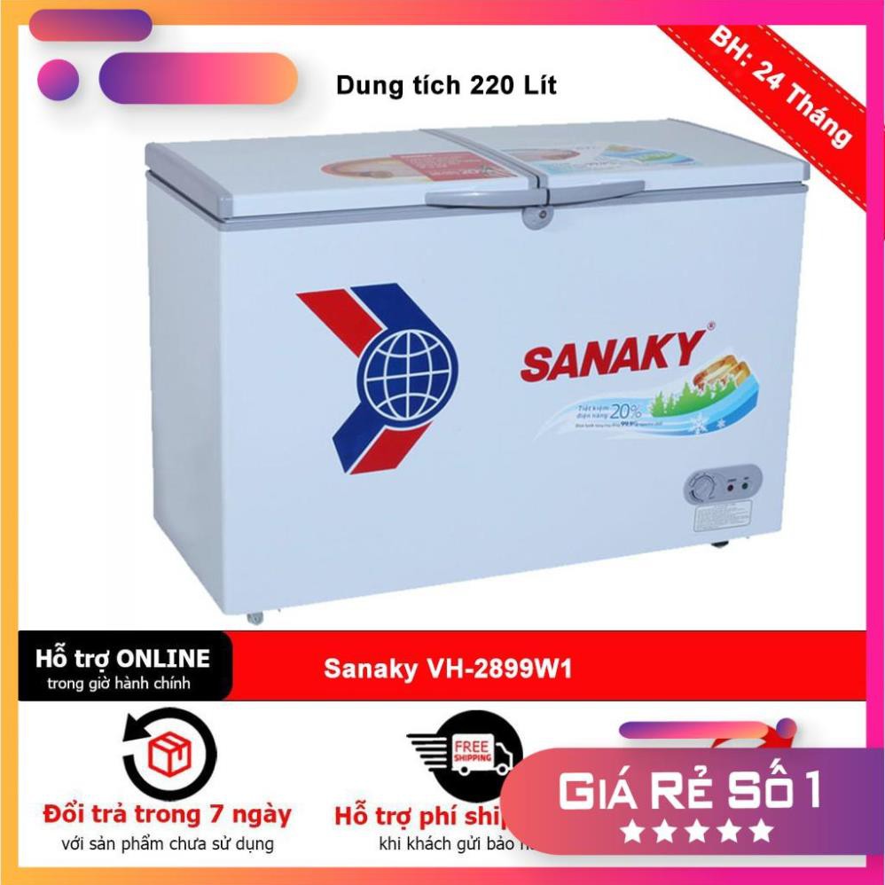 [HÀNG CHÍNH HÃNG] Tủ đông Sanaky 220 lít VH-2899W1 giá tốt