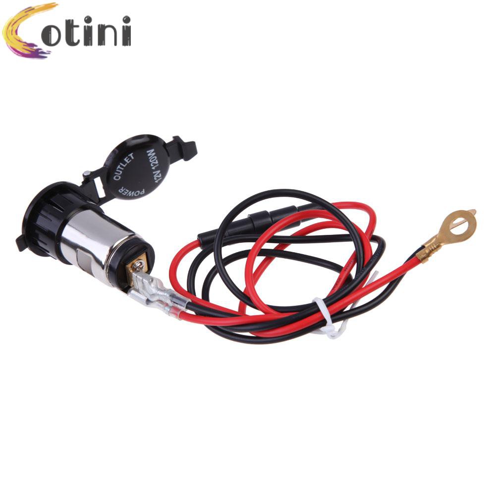 Ổ Cắm Tẩu Thuốc Lá 12v 120w Cho Xe Hơi / Xe Máy