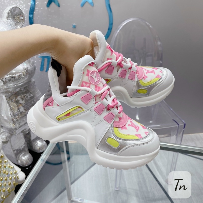 Giày thể thao Lv đế sóng bản 2 dây super fullbox, bill, túi giấy