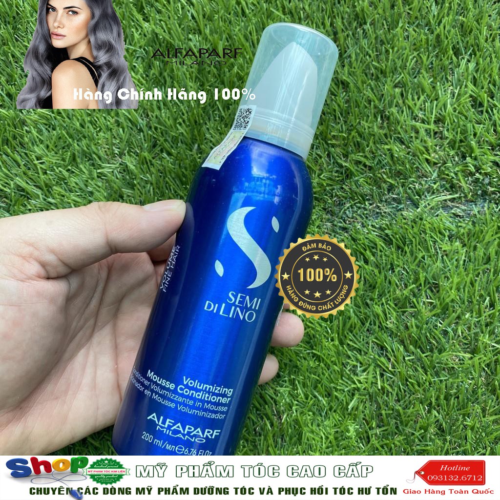 [Alfaparf-chính hãng]Kem xả tạo độ phồng cho tóc mảnh Volumizing Mousse Conditioner Alfaparf Milano 200ml