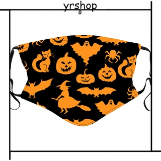(Hàng Mới Về) Khẩu Trang Chống Bụi Họa Tiết Halloween Dành Cho Nam Và Nữ