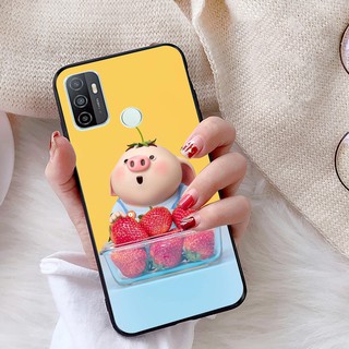 Ốp lưng oppo a32 viền dẻo tpu bst pig cute