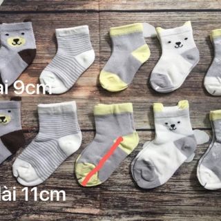 sét 5 đôi tất cổ cao cho bé