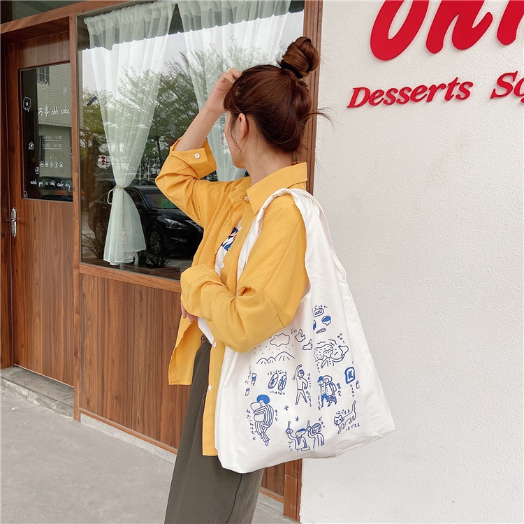 Túi vải thời trang canvas tote đựng đồ quần áo thời trang TX503