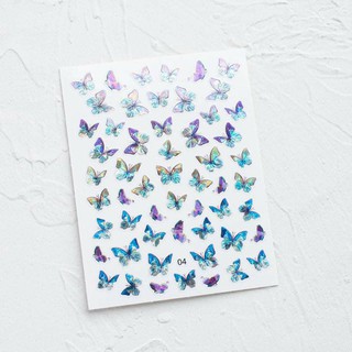 Sticker Bướm Dạ Quang Dán Móng Tay Nail (MỚI)