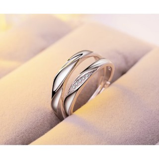 Nhẫn đôi Nhân duyên Uyên Ương - Trắng Bạc - PP Wix Shop