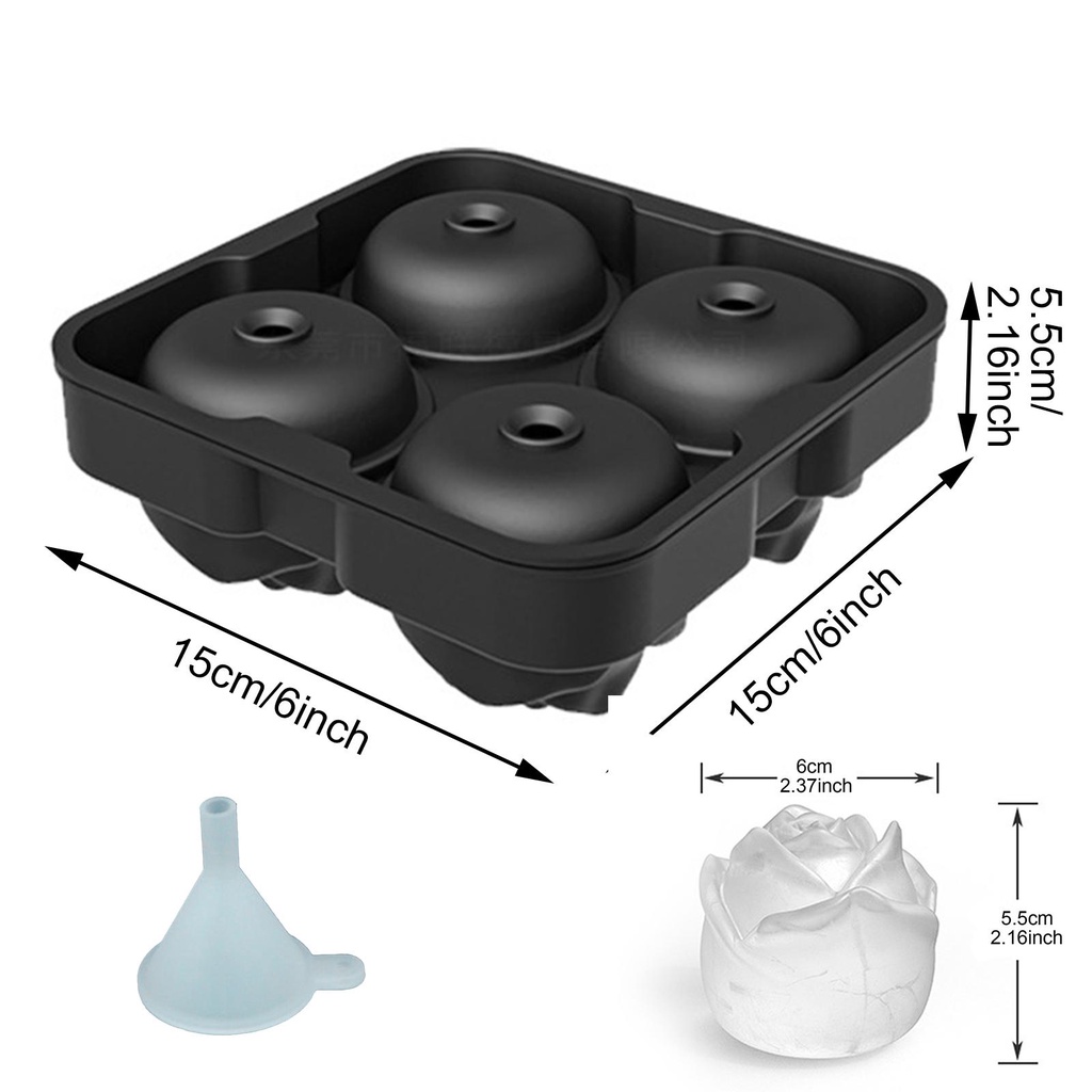 Khuôn Silicone Làm Đá Viên Không Rò Rỉ Tiện Dụng