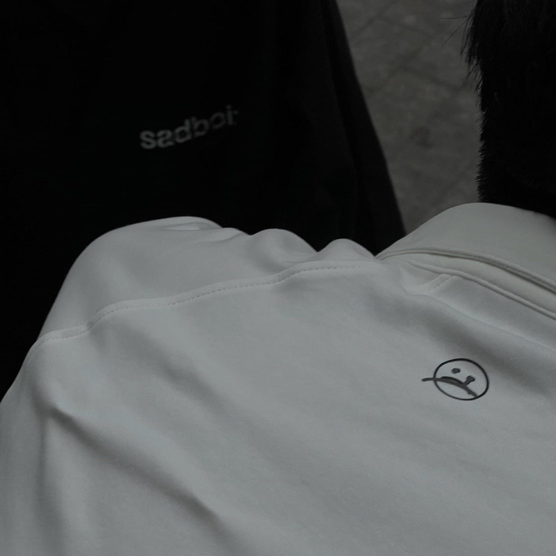 Áo thun polo SADBOIZ LOWKEY black&white SADBOIZAINTCRY
