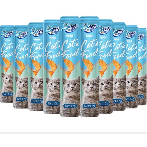 [HCM] Súp thưởng cung cấp dinh dưỡng cho mèo Cat Food Seek 12g/thanh