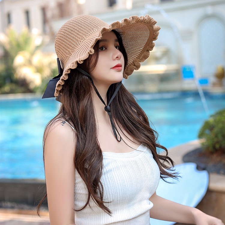 Nón Chống Nắng Hở Đầu Viền Nhúng Bèo Xinh Xắn RQN2140