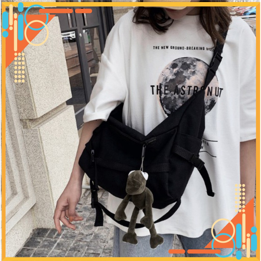 Freeship   Túi đeo chéo canvas - Túi xách canvas unisex - Túi xách nữ