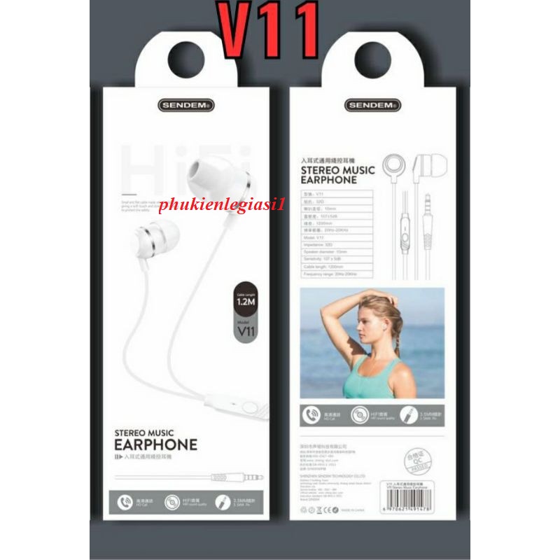 Tai nghe Sendem mã V11 jack 3.5mm