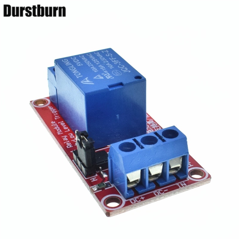 Mô-đun rơle 1 kênh DC 5V 12V 24V kích hoạt mức cao và thấp kèm bộ ghép quang