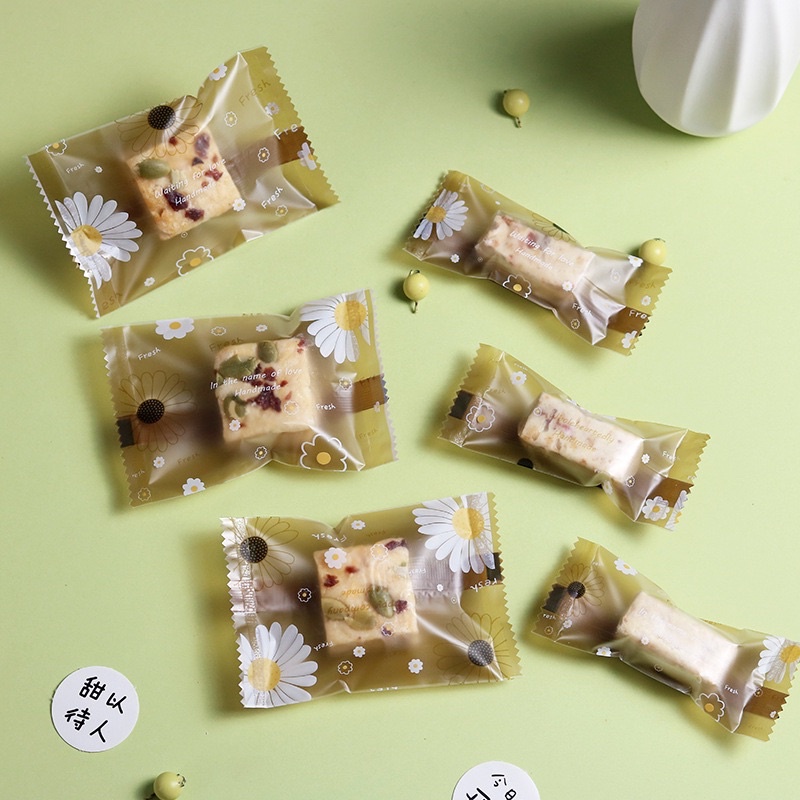 100 vỏ túi bánh kẹo mẫu hoa cúc mới