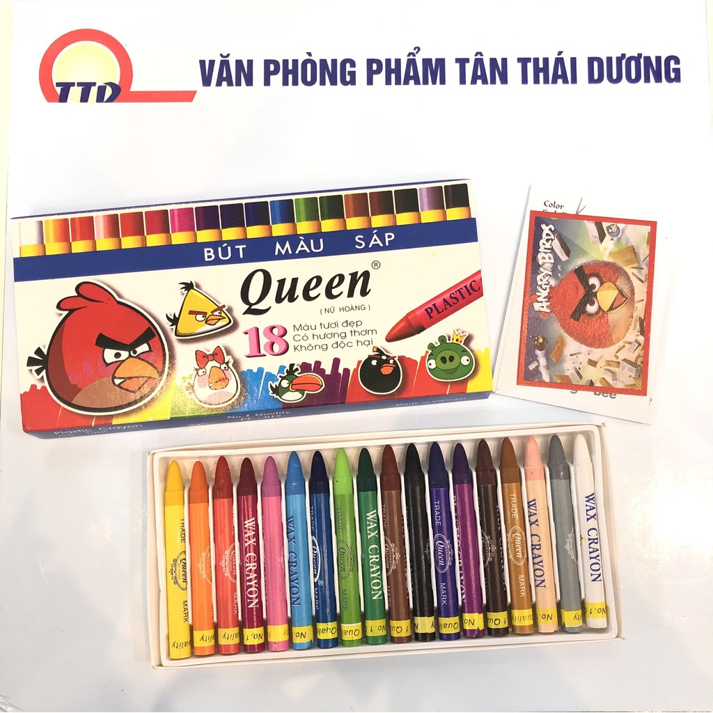 BÚT SÁP QUEEN 12 MẦU VÀ 18 MẦU