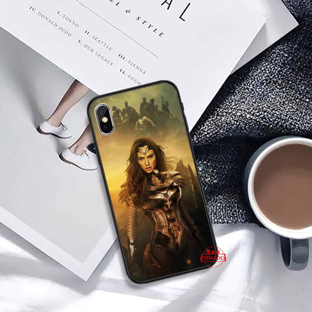 Ốp điện thoại dẻo họa tiết Wonder Woman 85LM cho iPhone 12 Mini 11 Pro XR XS Max