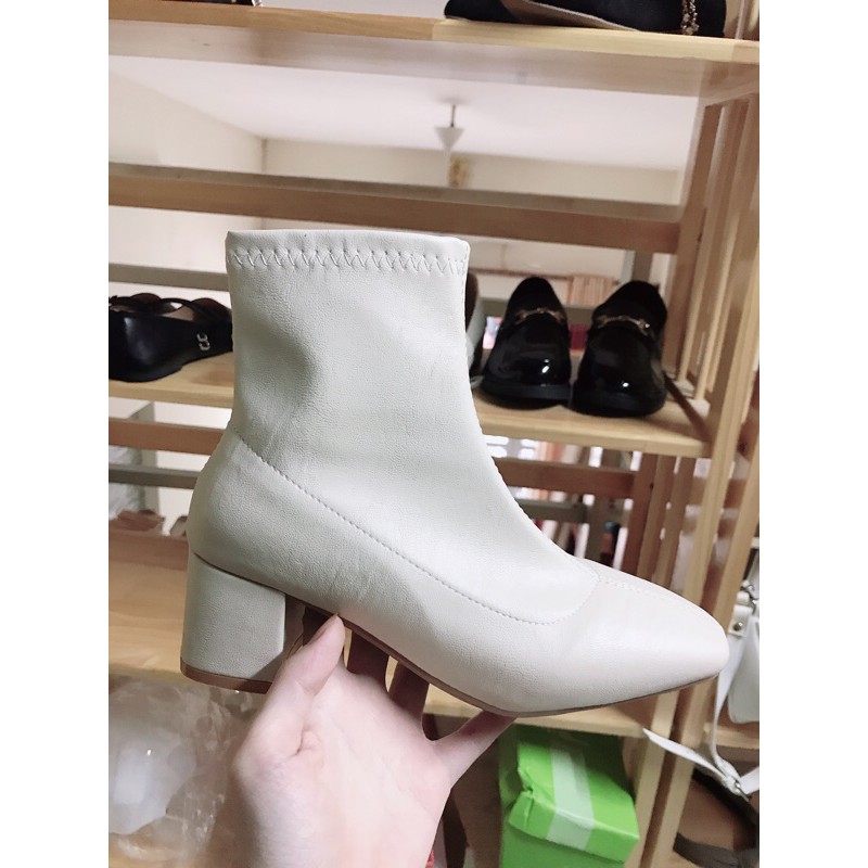 {SẴN} Bốt da bóng lì mũi vuông đế 5cm cực sang hàng quảng châu G003 | BigBuy360 - bigbuy360.vn