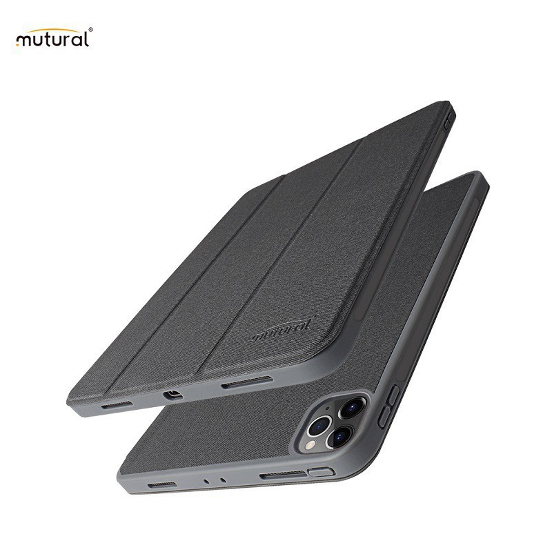 Bao da iPad Pro 12.9 Pro 11 Gen 7 8 9 10.2 Air 4 5 10.9 inch chính hãng Mutural chống sốc có khay bút Pencil tiện lợi
