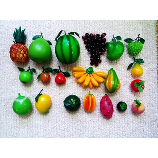 Bộ hoa quả nhựa to, giống thật 99%