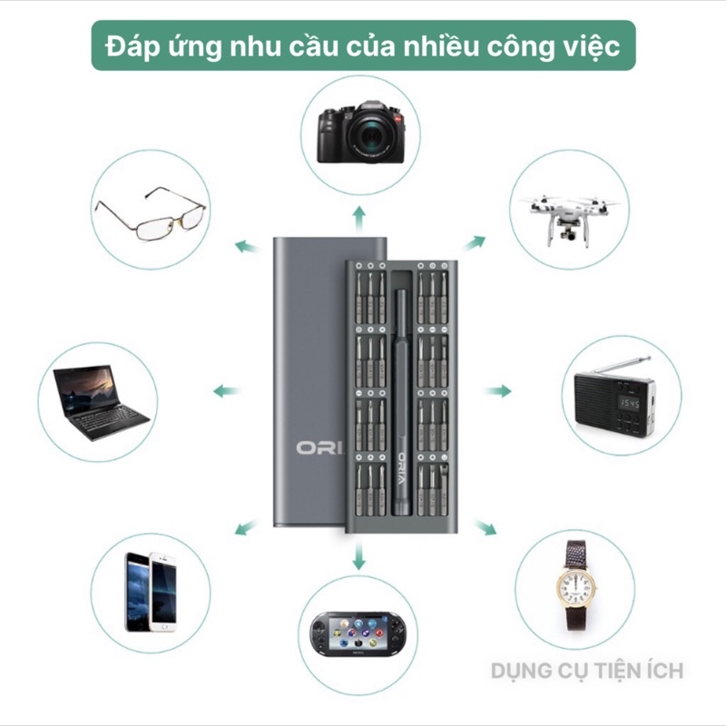 Bộ vít sửa chữa ORIA 25 món - Chính hãng