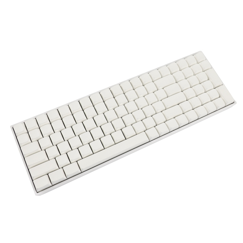 Nút Bàn Phím PBT Dày Dặn Màu Trắng ZDA v2 Chuyên Dụng Cho GK61 64 68 96 KBD75 Planck SP64 SP84