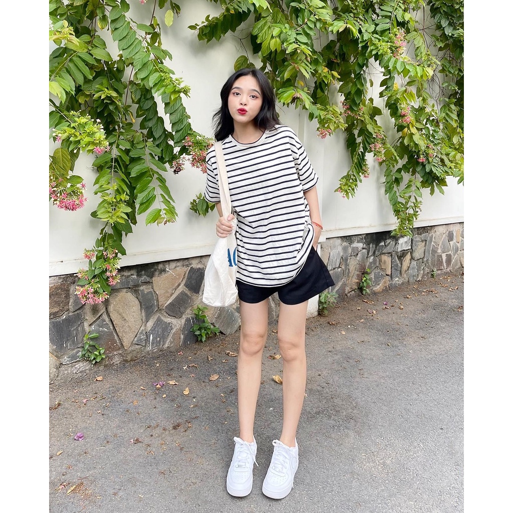 Áo Thun Nữ OLARI Tay Ngắn Kẻ Sọc - OL21 - Uri Tee