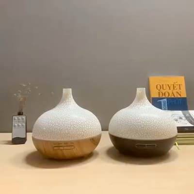 Máy Xông Tinh Dầu aroma diffuser 7 led color options, Có Remote điều khiển