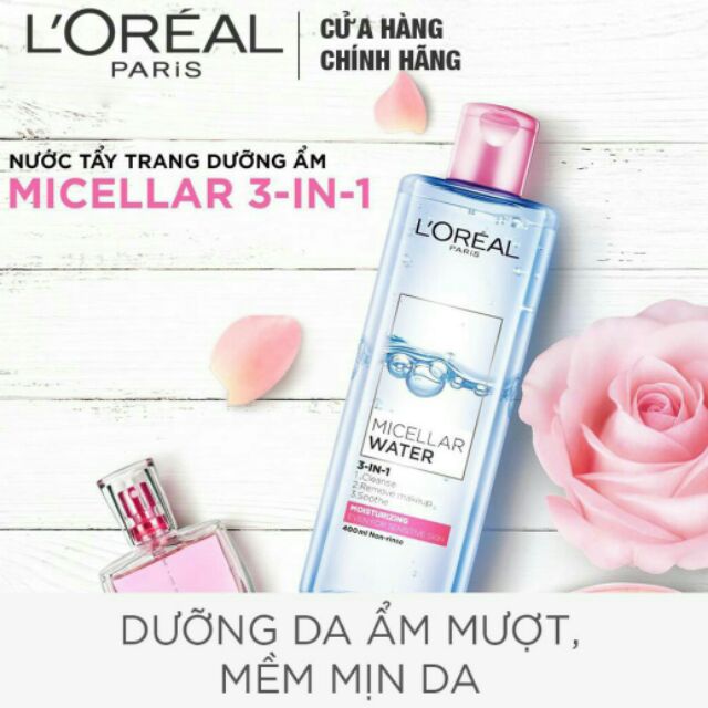 Nước tẩy trang Loreal 400ml (dưỡng ẩm da)