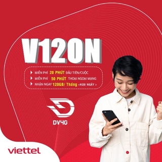 Sim Viettel - Sim 4G - Sim V120N