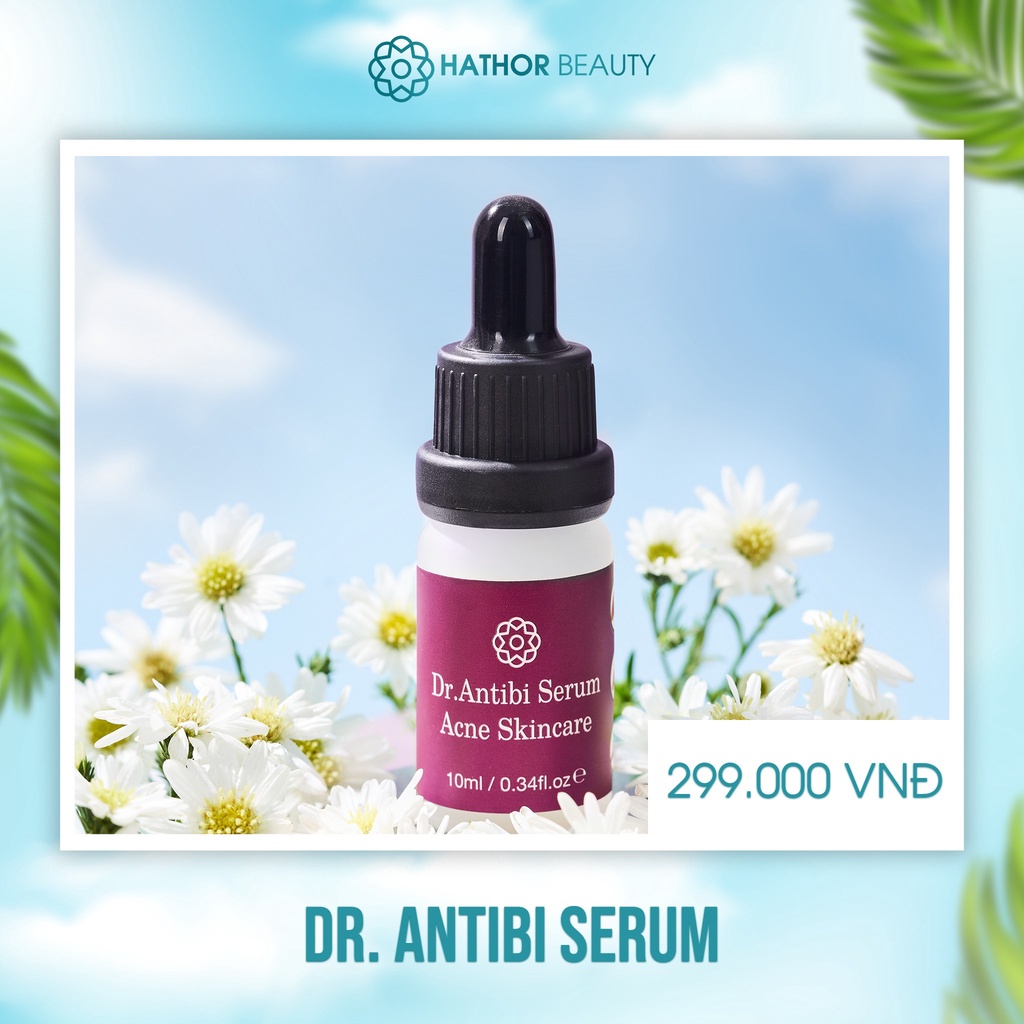 Serum giảm mụn mờ thâm mụn Hathor Beauty hiệu quả chính hãng Dr Antibi Acne Skincare 10ml