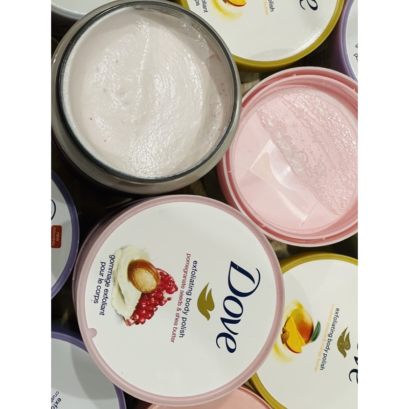 TẨY TẾ BÀO CHẾT DOVE EXFOLIATING BODY POLISH là dòng tẩy tế bào chất lượng tại Mỹ .