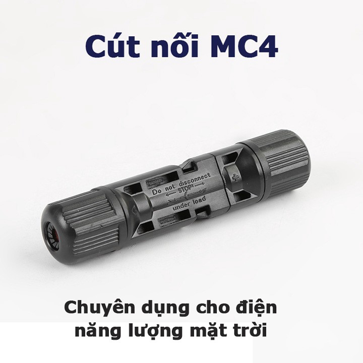 Jack kết nối MC4 cút nối chuyên dụng cho cáp năng lượng mặt trời chống nước