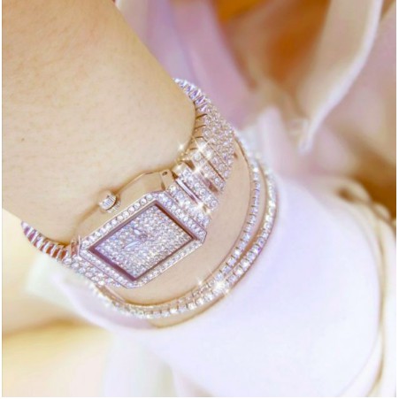 Đồng Hồ Nữ Bee Sister 0510 Mặt Vuông Chính Hãng