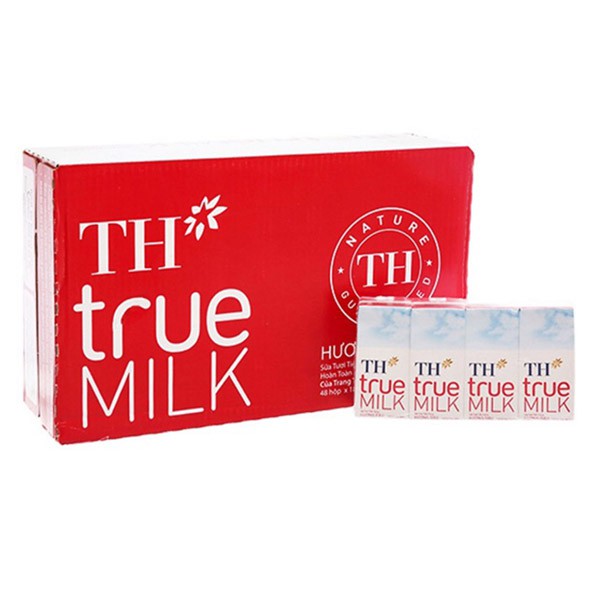 Thùng 48 Hộp Sữa Tươi Tiệt Trùng TH true Milk 180ml Đủ Vị