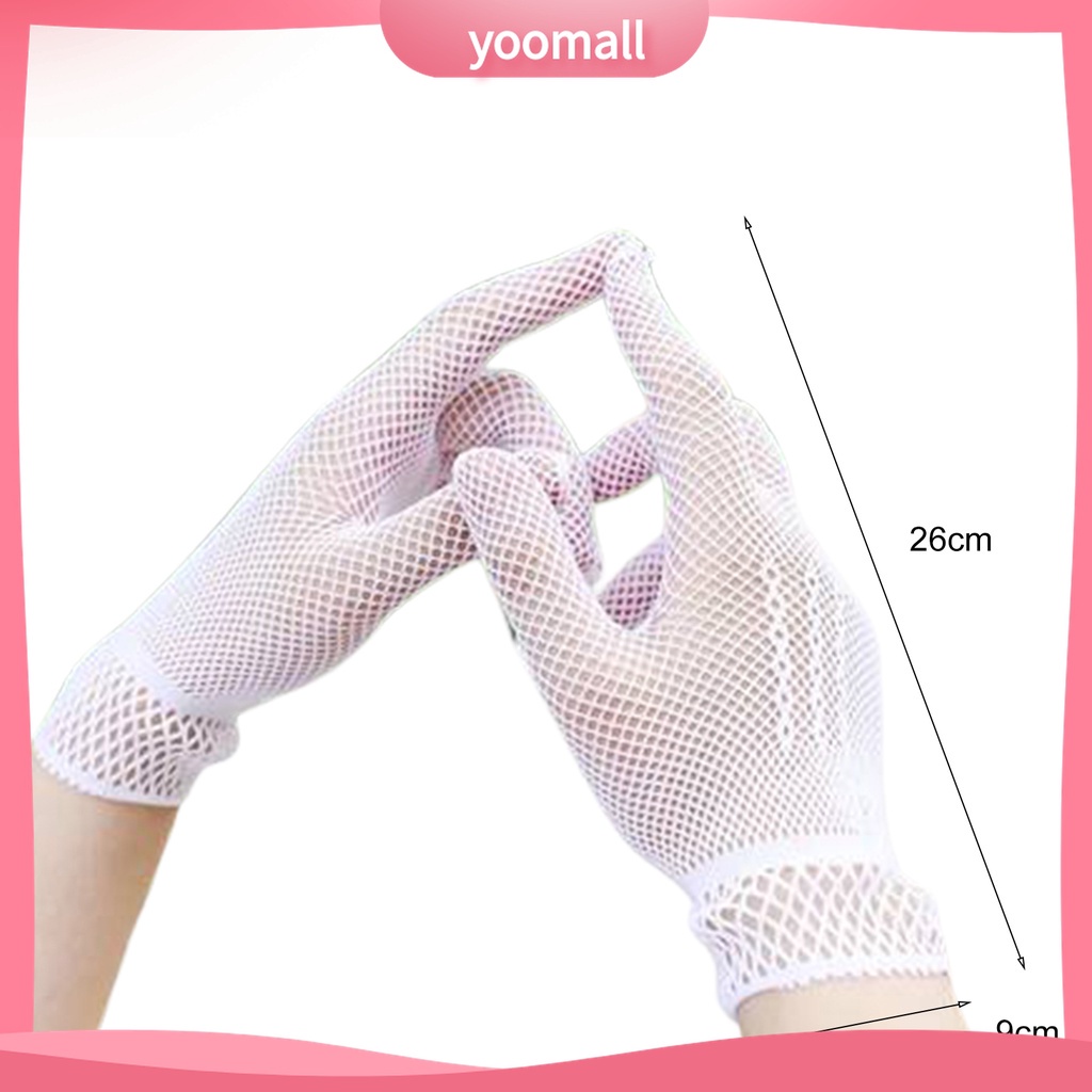 Yomall♡ 1 Đôi Găng Tay Cô Dâu Phối Ren Đính Nơ Thời Trang