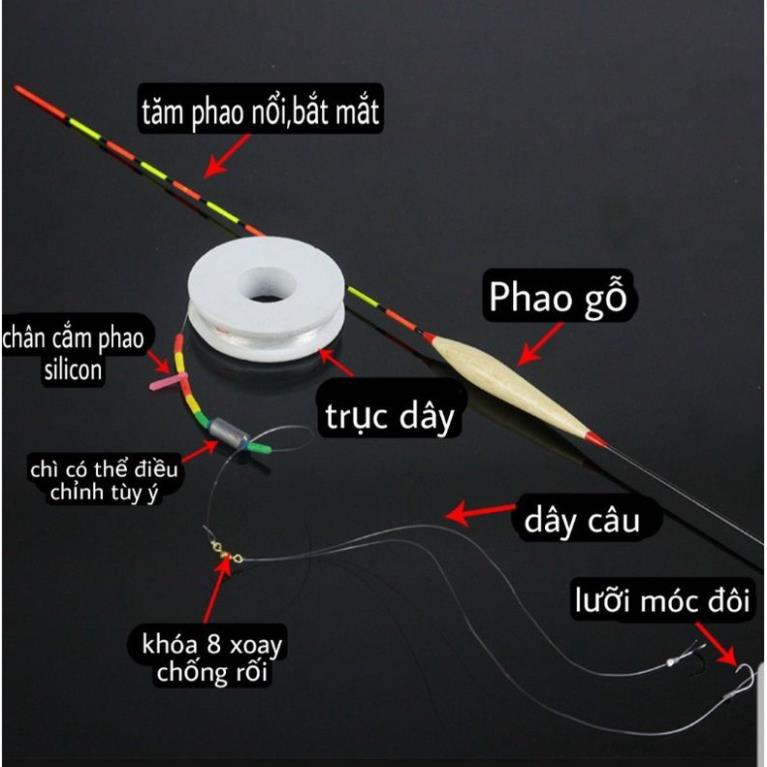 Thẻo Câu Đài Đôi Buộc Sẵn Cước Lưỡi Câu Và Phao Đại Lý Đồ Câu Cá Thẻo Câu Đài Thẻo Câu Cá